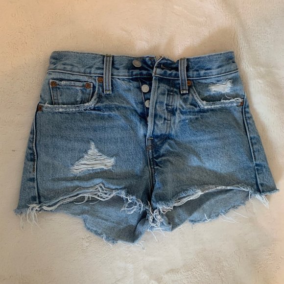 Vintage Levi's Cutoff Denim Shorts - Picture 1 of 4